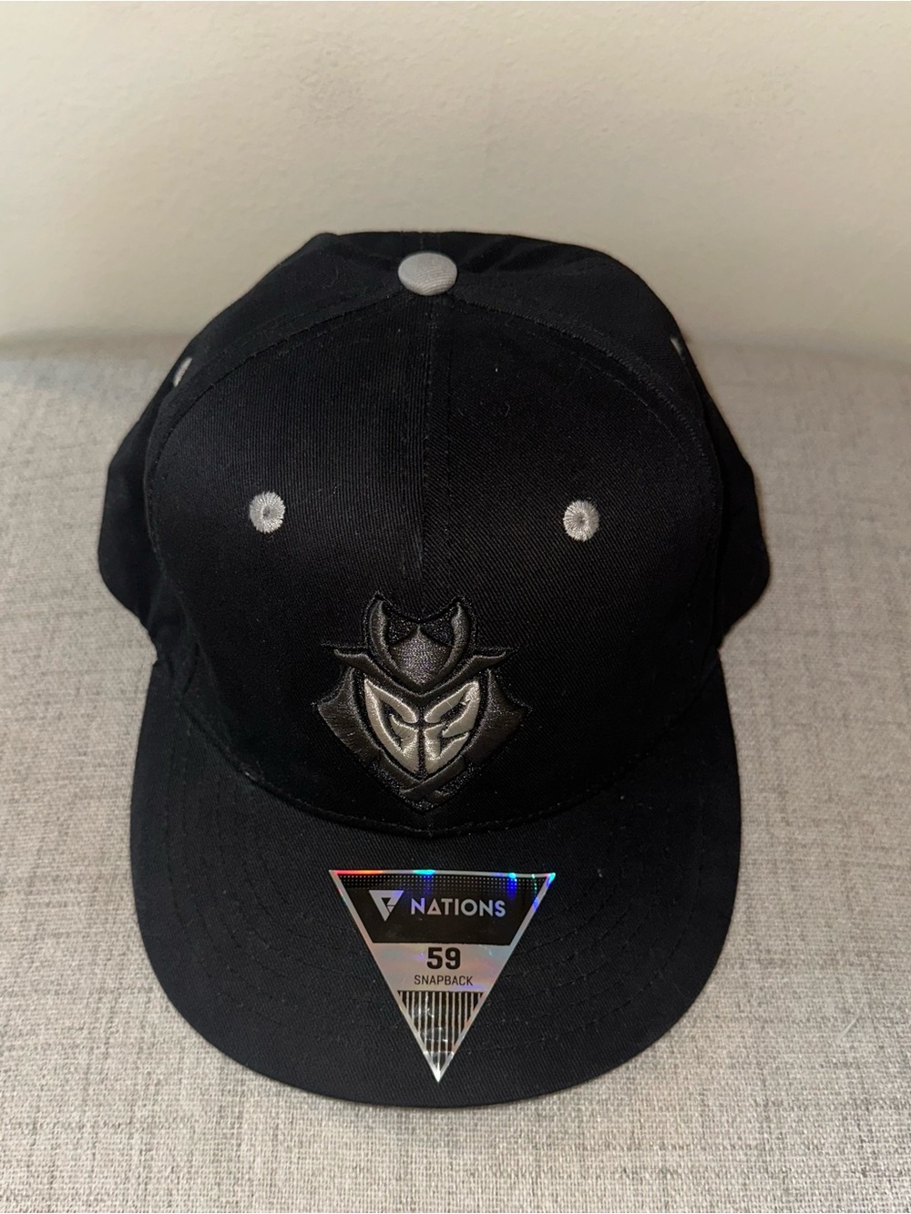 Vintage G2 Esports Nations Black and Gray 59 Snapback
